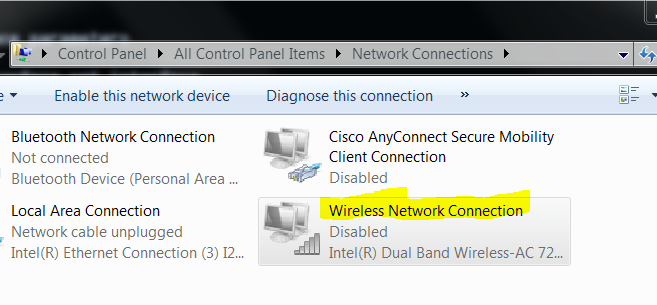 How to Enable / Disable WiFi Connection