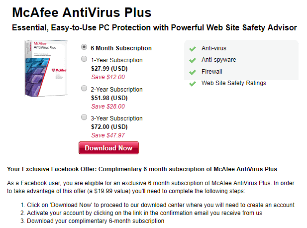 Mcafee Antivirus Download
