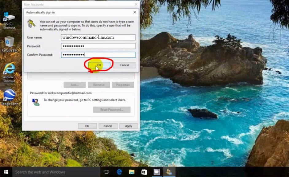 Password Disable Windows 10