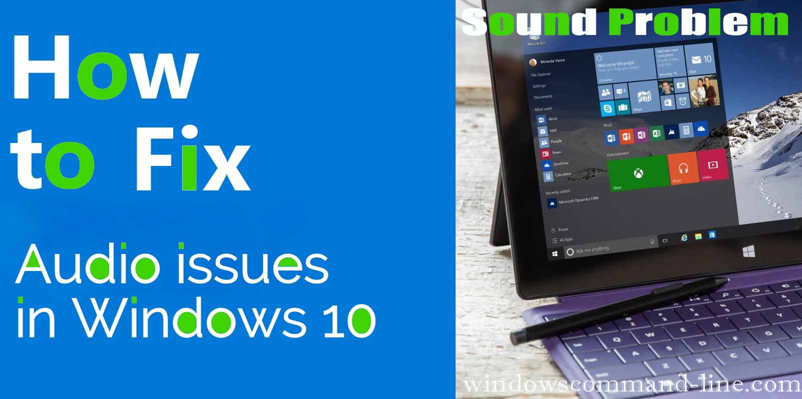 How to Fix Sound Problem in Windows 10, 8.1, 7