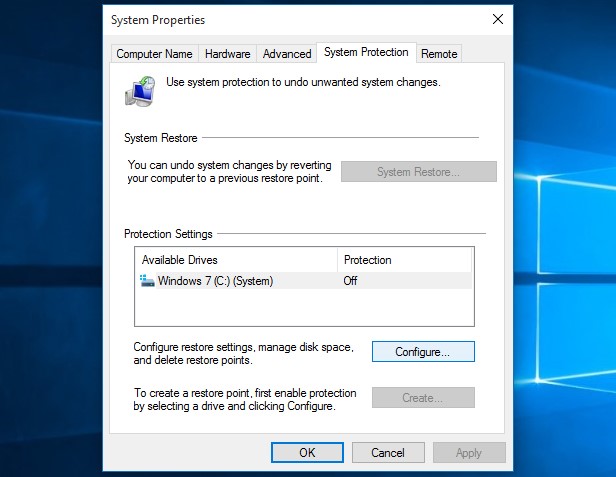 How to Enable System Restore