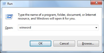 How to Run Command for Word/MS Word