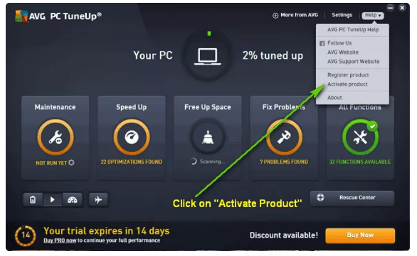 AVG PC Tuneup License Free