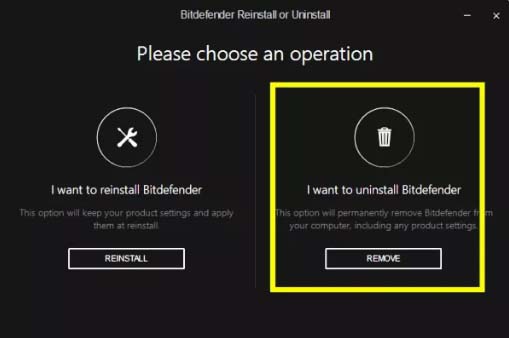 Bitdefender Remove by Tool