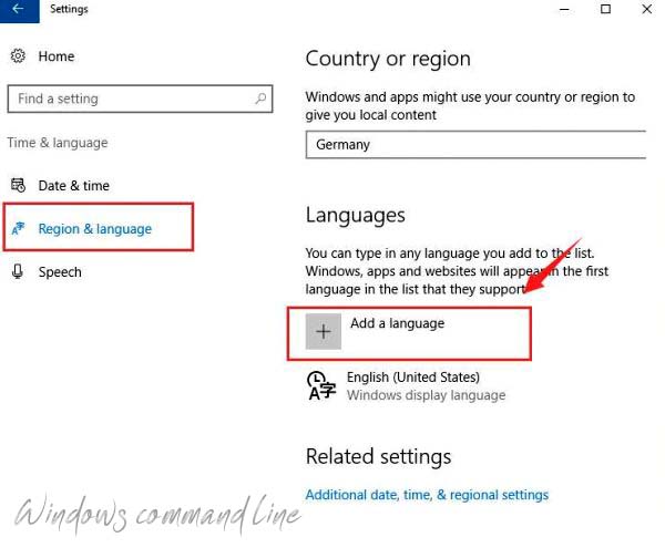 Windows 10 Language