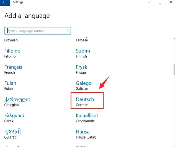 Change Language Windows