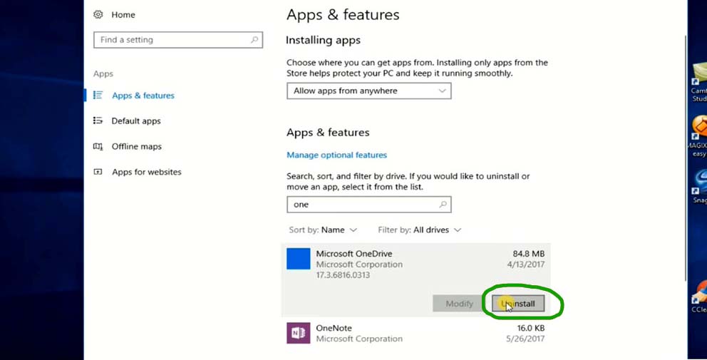 How to Turn Off Onedrive App