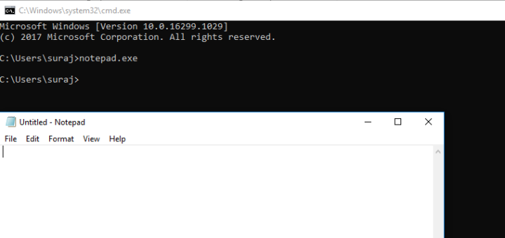 How to Open Notepad in Windows 10 by Command Prompt
