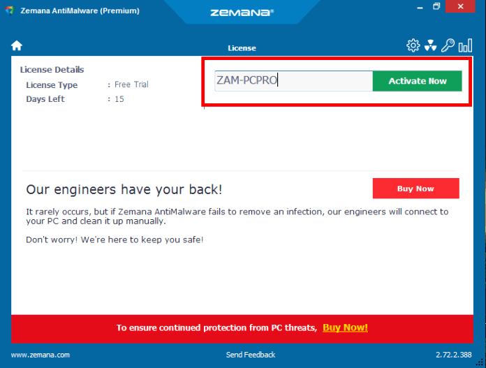 Zemana AntiMalware License Key