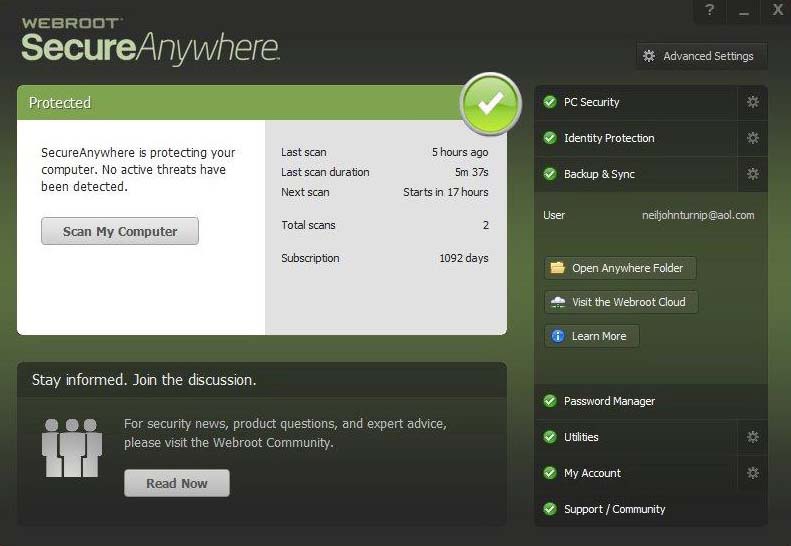 webroot antivirus free download