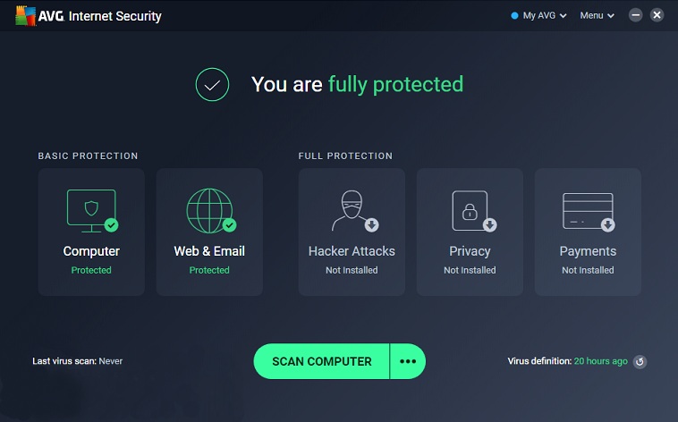 AVG Internet Security 2023 License Key 365 Days