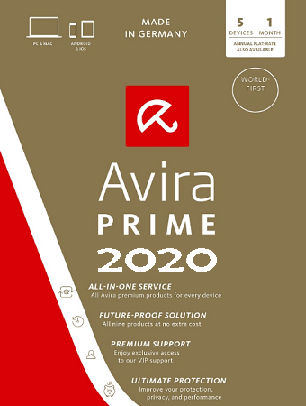 Avira Prime 2020 Free License Key for 3 Months / 92 Days