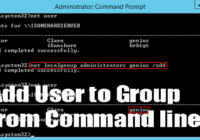 Add User to Group from Command line