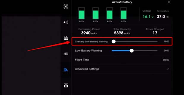 Check the battery low