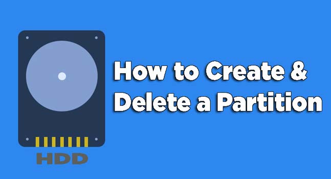 How to Create & Delete a Partition