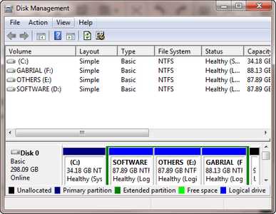 Open the Disk Management System